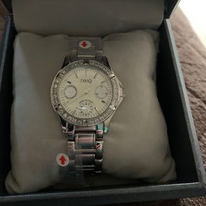 Diamonique Silvertone Watch